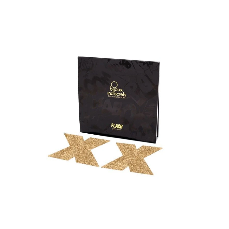 BIJOUX - INDISCRETS COPRI CAPEZZOLI FLASH ORO